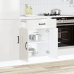 Mueble bajo cocina Kalmar madera ingeniería blanca alto brillo