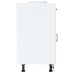 Mueble bajo cocina Kalmar madera ingeniería blanca alto brillo