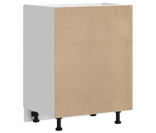 Mueble bajo cocina Kalmar madera ingeniería blanca alto brillo