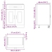 Mueble bajo cocina Kalmar madera ingeniería blanca alto brillo