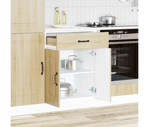 Mueble bajo de cocina Kalmar madera ingeniería de roble sonoma