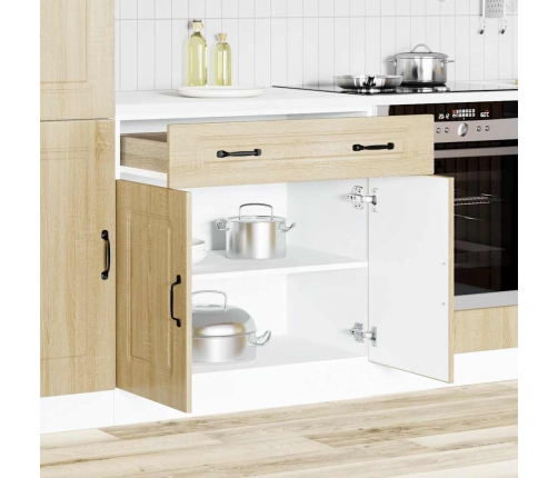 Mueble bajo de cocina Kalmar madera ingeniería de roble sonoma