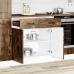 Mueble bajo de cocina Kalmar de madera ingeniería roble ahumado