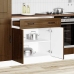 Mueble bajo de cocina Kalmar madera ingeniería de roble marrón