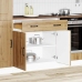 Mueble bajo de cocina Kalmar roble artesanal madera ingeniería