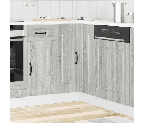 Mueble de cocina esquina Kalmar gris sonoma madera ingeniería