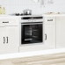 Mueble de horno Kalmar alto brillo blanco madera reconstituida