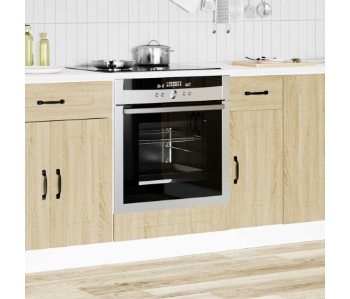 Mueble de horno Kalmar roble sonoma madera reconstituida