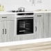 Mueble de horno Kalmar gris sonoma madera reconstituida