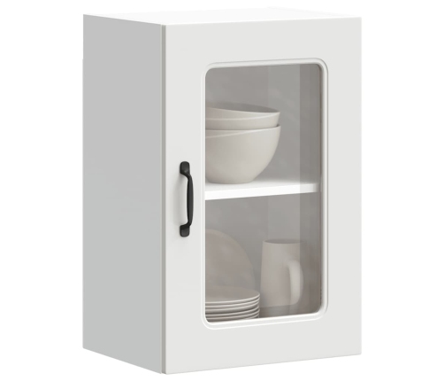 Armario pared cocina puerta de cristal Kalmar blanca