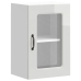 Armario pared cocina puerta cristal Kalmar blanca alto brillo