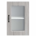 Armario pared cocina puerta de cristal Kalmar sonoma gris