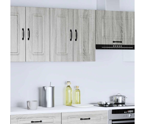 Mueble de pared de cocina Kalmar madera ingeniería sonoma gris