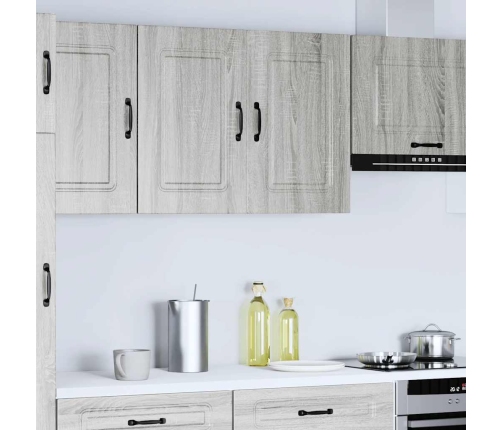 Mueble de pared de cocina Kalmar madera ingeniería sonoma gris