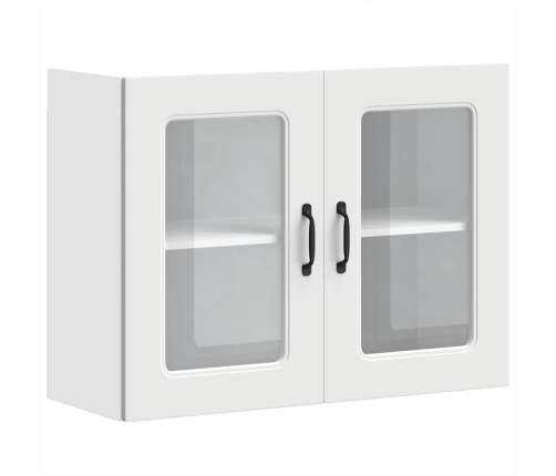 Armario pared cocina puerta de cristal Kalmar blanca