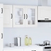 Armario pared cocina puerta de cristal Kalmar blanca