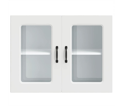 Armario pared cocina puerta de cristal Kalmar blanca