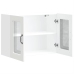 Armario pared cocina puerta de cristal Kalmar blanca