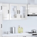 Armario pared cocina puerta cristal Kalmar blanca alto brillo