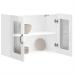 Armario pared cocina puerta cristal Kalmar blanca alto brillo