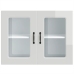 Armario pared cocina puerta cristal Kalmar blanca alto brillo