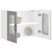 Armario pared cocina puerta de cristal Kalmar sonoma gris