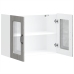 Armario pared cocina puerta de cristal Kalmar sonoma gris