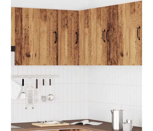 Armario cocina esquina de pared Kalmar madera vieja