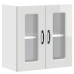 Armario pared cocina puerta cristal Kalmar blanca alto brillo