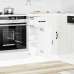 Mueble bajo de cocina Lucca blanca de alto brillo