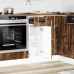 Mueble bajo de cocina Lucca roble ahumado