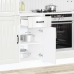 Mueble bajo de cocina Lucca blanca de alto brillo