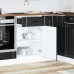 Mueble bajo de cocina Lucca madera ingeniería negra