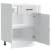 Mueble bajo de cocina Lucca blanca de alto brillo