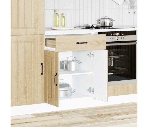 Mueble bajo de cocina Lucca roble sonoma