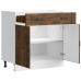 Mueble bajo de cocina Lucca roble ahumado