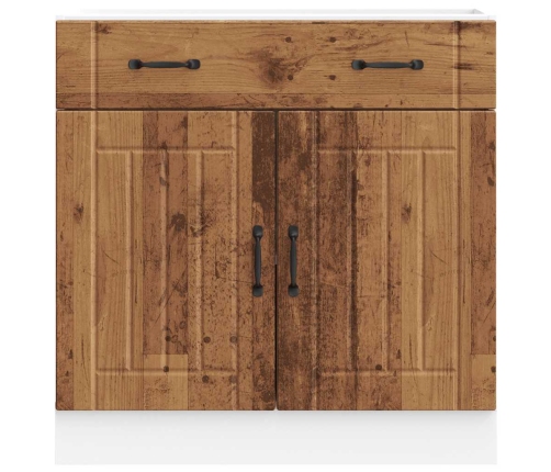 Mueble bajo de cocina Lucca madera vieja