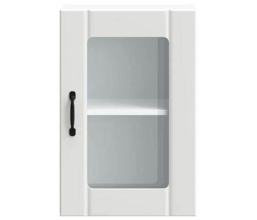 Armario pared cocina puerta de cristal Lucca blanca