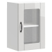 Armario pared para cocina puerta cristal Lucca blanco brillante