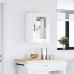 Armario pared para cocina puerta cristal Lucca blanco brillante