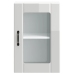 Armario pared para cocina puerta cristal Lucca blanco brillante