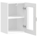 Armario pared para cocina puerta cristal Lucca blanco brillante