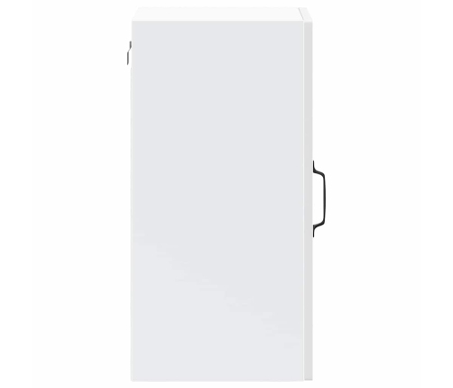 Armario pared para cocina puerta cristal Lucca blanco brillante