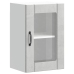 Armario de pared para cocina puerta cristal Lucca gris hormigón