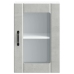 Armario de pared para cocina puerta cristal Lucca gris hormigón