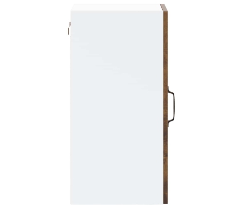 Armario de pared para cocina puerta cristal Lucca roble ahumado