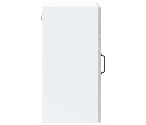 Armario de pared para cocina puerta cristal Lucca gris sonoma