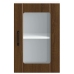 Armario de pared para cocina puerta cristal Lucca roble marrón