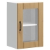 Armario pared para cocina puerta cristal Lucca roble artesanal