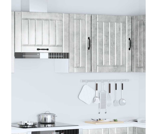 Armario de pared cocina Lucca madera contrachapada gris cemento